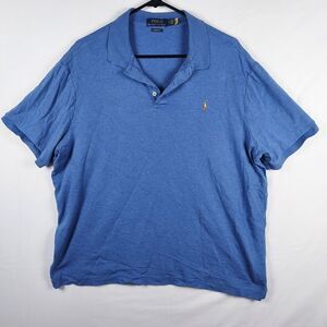 Polo Ralph Lauren XL Men’s Classic Fit Blue Short Sleeve Cotton Polo Golf Casual